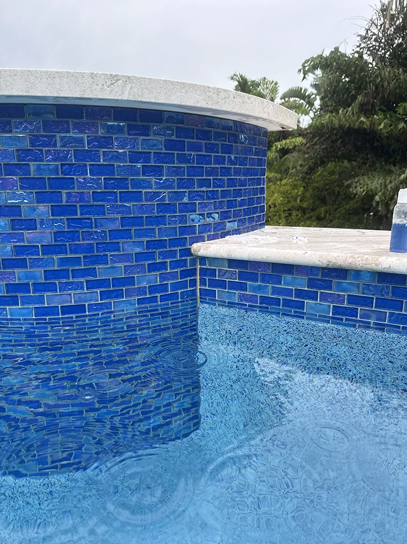 Color-matched silicone gasket injected into pool crack channel — Keyed Gasket-Way, Advanced Leak Detection