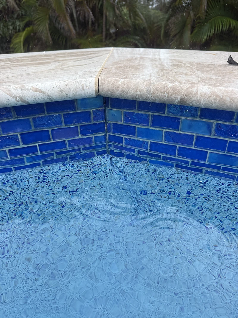 Completed Keyed Gasket-Way crack repair — color-blended finish, Advanced Leak Detection Saint Petersburg