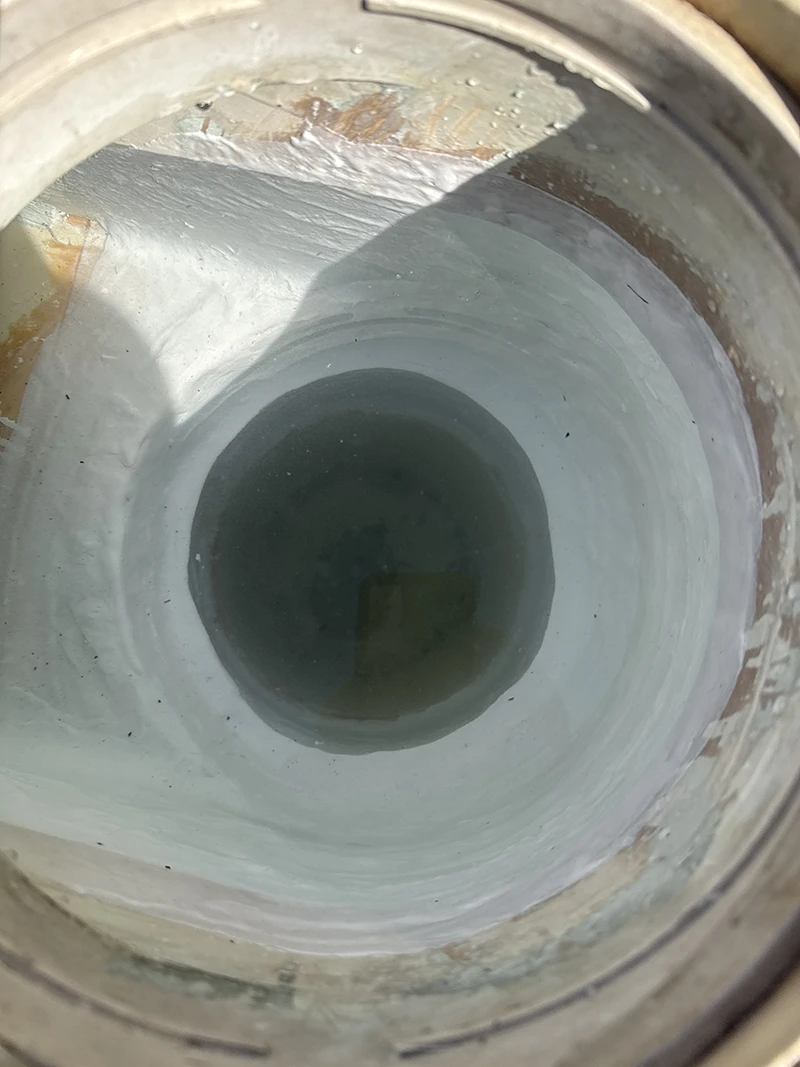 Pool skimmer fully repaired and sealed by Advanced Leak Detection — watertight and restored